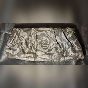 EXPRESS Floral Metallic Clutch